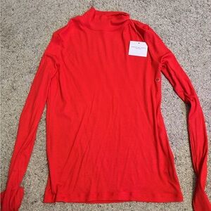 American Eagle Red Long Sleeve Top